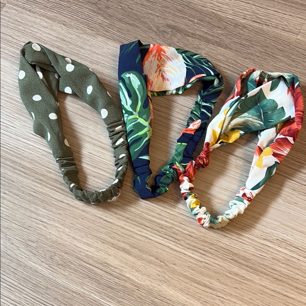 New Set of Three Soft Stretch Headbands
